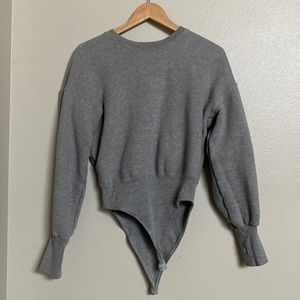 Zara sweatshirt bodysuit